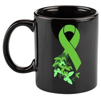 Green Ribbon Mental Health Awareness Matters 11oz C Handle Ceramic Mug