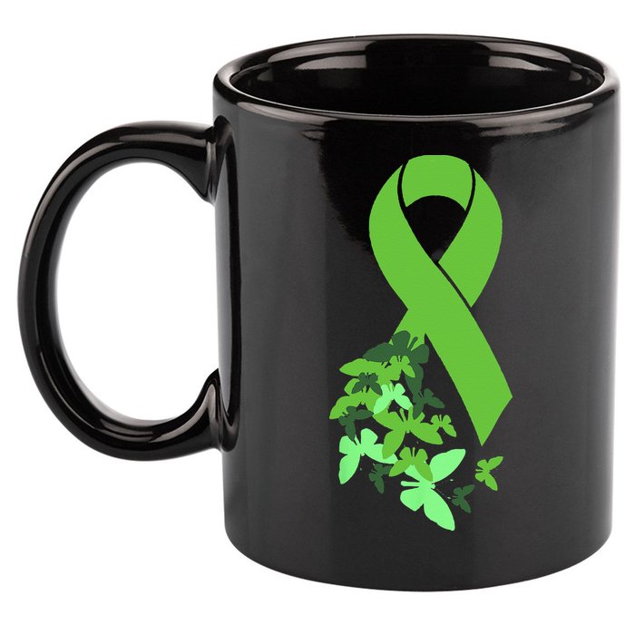 Green Ribbon Mental Health Awareness Matters 11oz C Handle Ceramic Mug