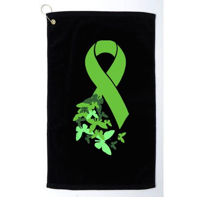 Green Ribbon Mental Health Awareness Matters Golf Towel
