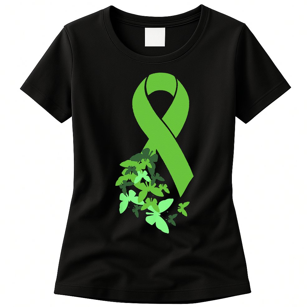 Green Ribbon Mental Health Awareness Matters Womens T-Shirt