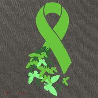 Green Ribbon Mental Health Awareness Matters Cotton Canvas Backpack