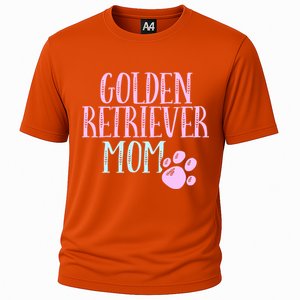 Golden Retriever Mama Dog Lover Mom Owner Cute Meaningful Gift Cooling Performance Crew T-Shirt