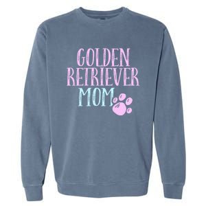 Golden Retriever Mama Dog Lover Mom Owner Cute Meaningful Gift Garment-Dyed Sweatshirt