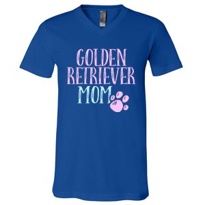 Golden Retriever Mama Dog Lover Mom Owner Cute Meaningful Gift V-Neck T-Shirt