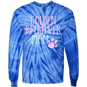 Golden Retriever Mama Dog Lover Mom Owner Cute Meaningful Gift Tie-Dye Long Sleeve Shirt