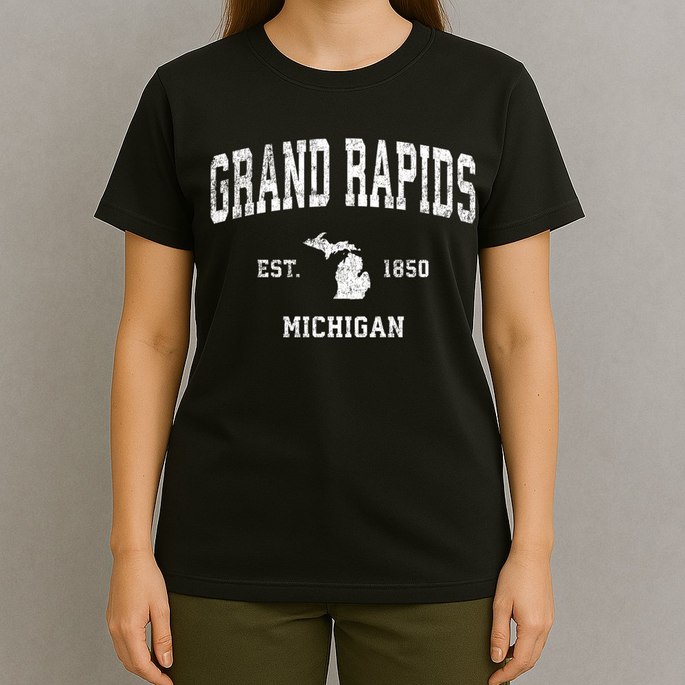 Grand Rapids Michigan Mi Vintage Sports T-Shirt