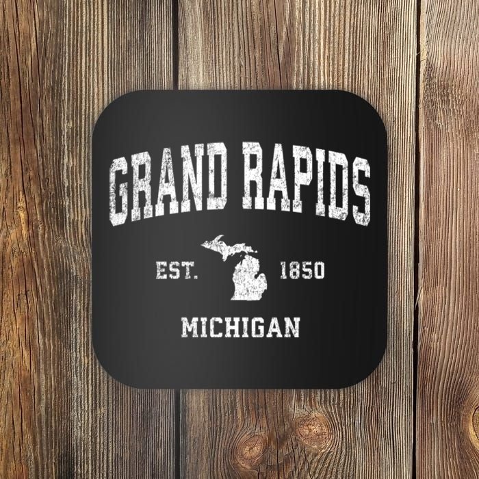 Grand Rapids Michigan Mi Vintage Sports Coaster