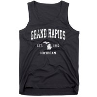 Grand Rapids Michigan Mi Vintage Sports Tank Top