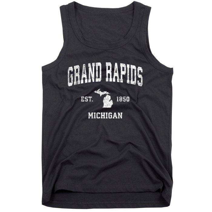 Grand Rapids Michigan Mi Vintage Sports Tank Top