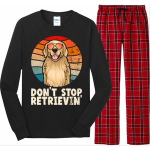 Golden Retriever Meaningful Gift Dont Stop Retrievin Tee Golden Cute Gift Long Sleeve Pajama Set