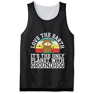 Groundhog Rodent Marmots Mesh Reversible Basketball Jersey Tank