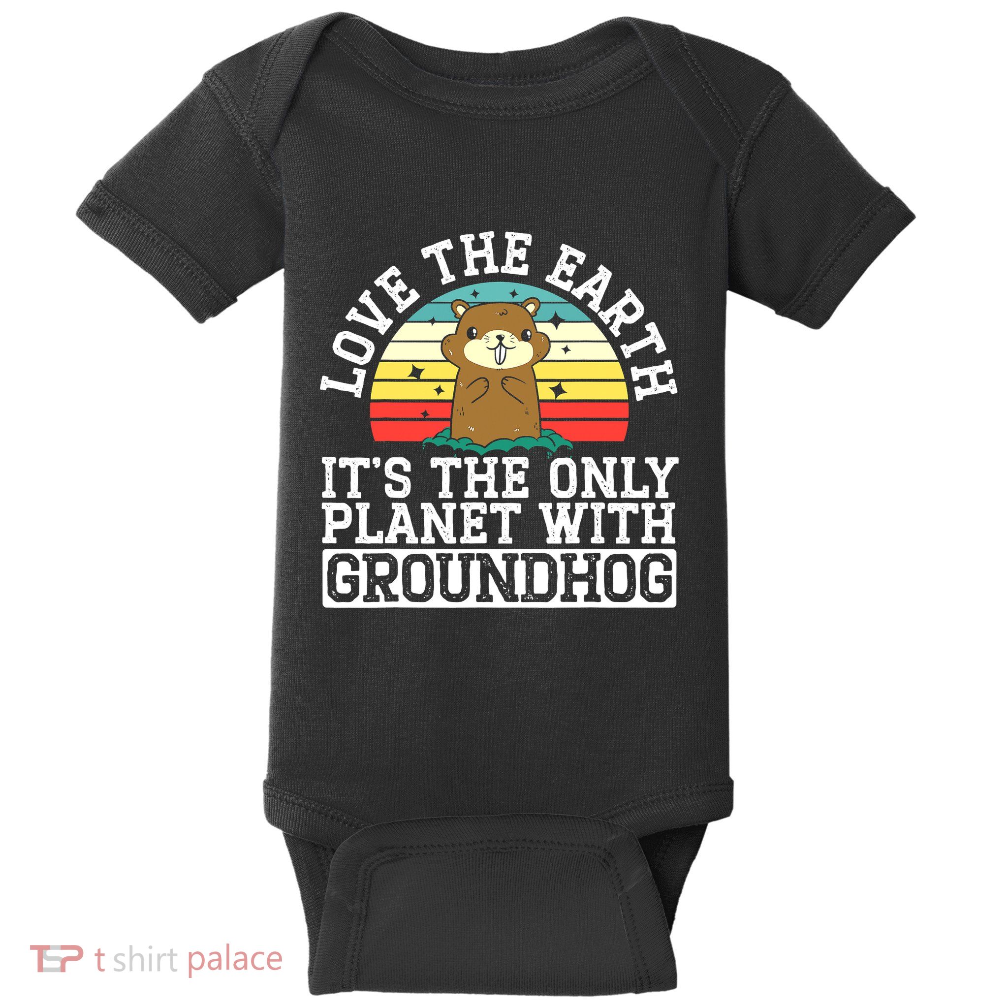Groundhog Rodent Marmots Baby Bodysuit