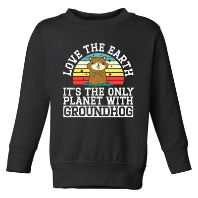 Groundhog Rodent Marmots Toddler Sweatshirt