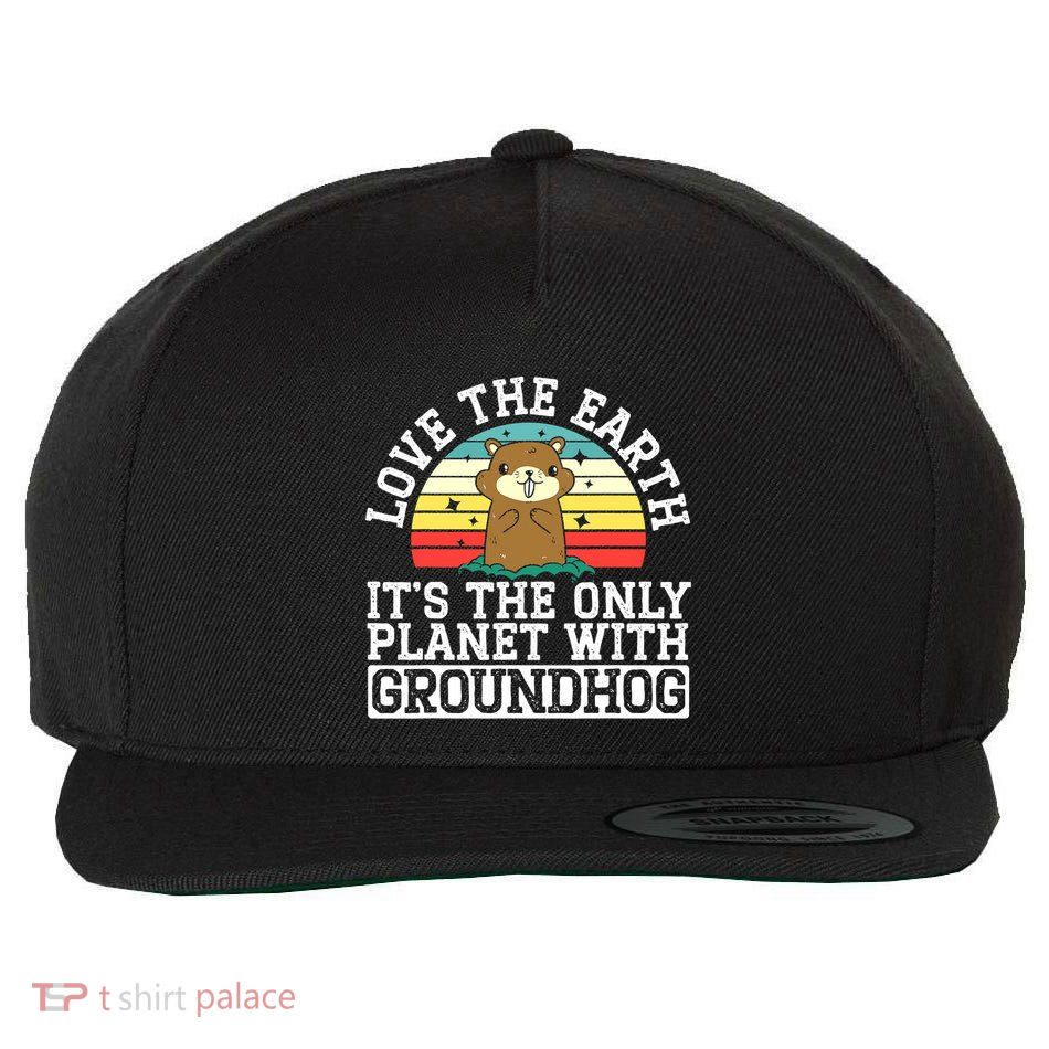 Groundhog Rodent Marmots Wool Snapback Cap