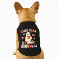 Groovy Read More Books Cute Ghost Boo Funny Halloween Spooky Doggie Tank
