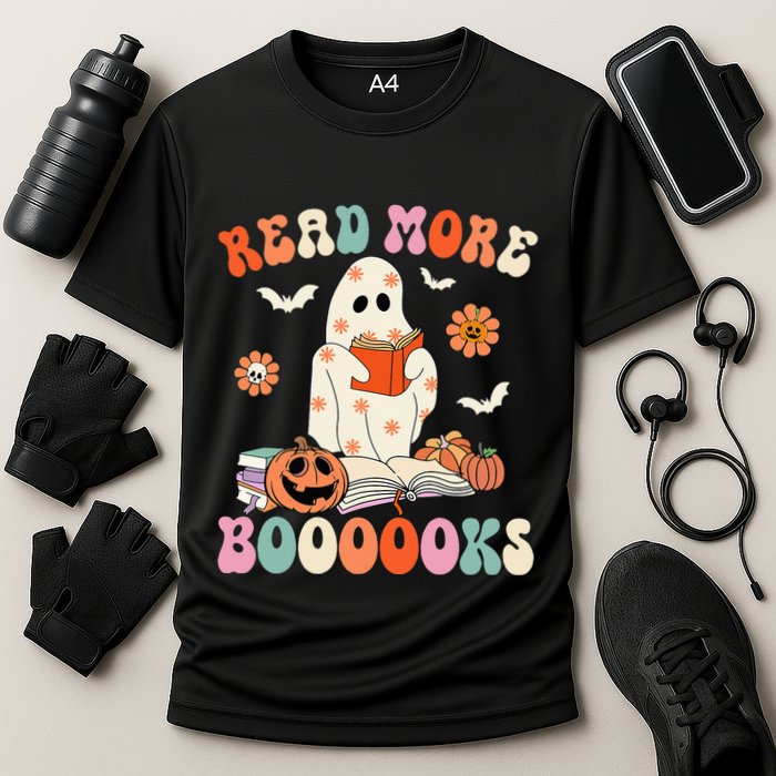 Groovy Read More Books Cute Ghost Boo Funny Halloween Spooky Performance Shirt