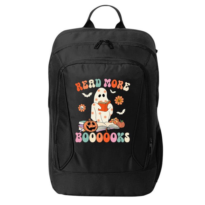 Groovy Read More Books Cute Ghost Boo Funny Halloween Spooky City Backpack