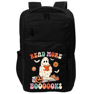 Groovy Read More Books Cute Ghost Boo Funny Halloween Spooky Impact Tech Backpack