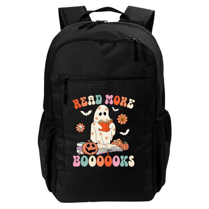 Groovy Read More Books Cute Ghost Boo Funny Halloween Spooky Backpack