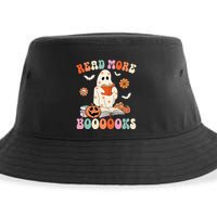 Groovy Read More Books Cute Ghost Boo Funny Halloween Spooky Sustainable Bucket Hat