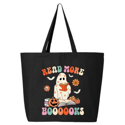 Groovy Read More Books Cute Ghost Boo Funny Halloween Spooky 25L Jumbo Tote