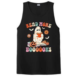 Groovy Read More Books Cute Ghost Boo Funny Halloween Spooky PosiCharge Competitor Tank