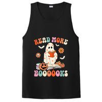 Groovy Read More Books Cute Ghost Boo Funny Halloween Spooky PosiCharge Competitor Tank