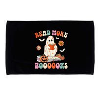Groovy Read More Books Cute Ghost Boo Funny Halloween Spooky Microfiber Hand Towel