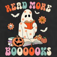 Groovy Read More Books Cute Ghost Boo Funny Halloween Spooky Microfiber Hand Towel