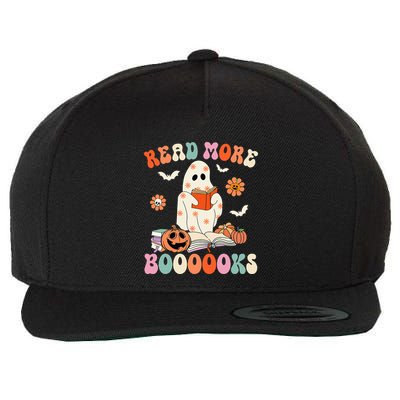 Groovy Read More Books Cute Ghost Boo Funny Halloween Spooky Wool Snapback Cap