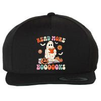 Groovy Read More Books Cute Ghost Boo Funny Halloween Spooky Wool Snapback Cap