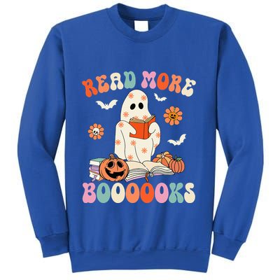 Groovy Read More Books Cute Ghost Boo Funny Halloween Spooky Sweatshirt