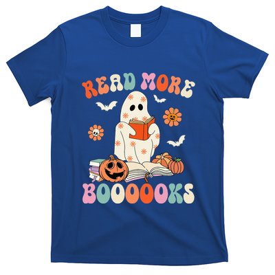 Groovy Read More Books Cute Ghost Boo Funny Halloween Spooky T-Shirt