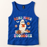Groovy Read More Books Cute Ghost Boo Funny Halloween Spooky Tank Top