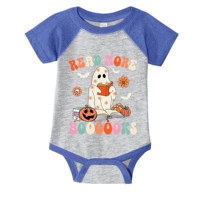 Groovy Read More Books Cute Ghost Boo Funny Halloween Spooky Infant Baby Jersey Bodysuit