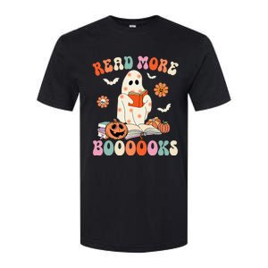 Groovy Read More Books Cute Ghost Boo Funny Halloween Spooky Softstyle CVC T-Shirt