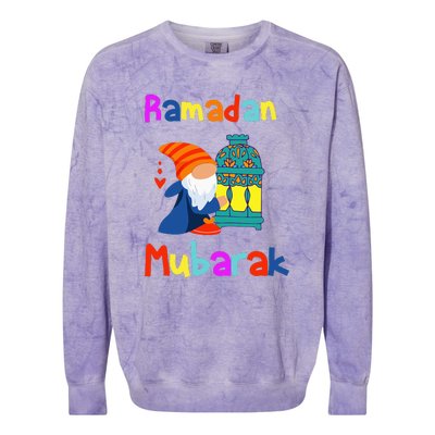 Gnomes Ramadan Mubarak Kareem Happy Ramadan Colorblast Crewneck Sweatshirt