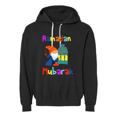 Gnomes Ramadan Mubarak Kareem Happy Ramadan Garment-Dyed Fleece Hoodie