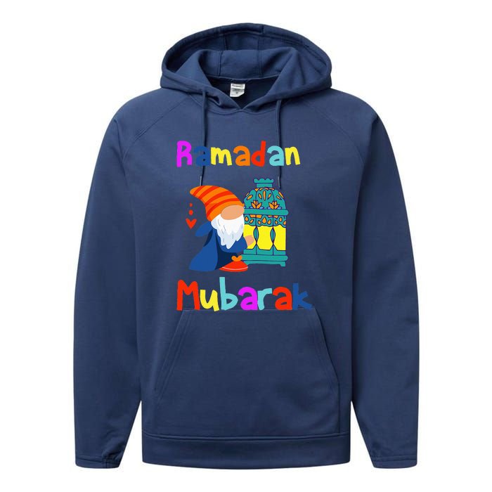 Gnomes Ramadan Mubarak Kareem Happy Ramadan Performance Fleece Hoodie