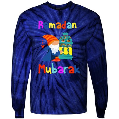 Gnomes Ramadan Mubarak Kareem Happy Ramadan Tie-Dye Long Sleeve Shirt