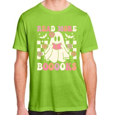 Groovy Read More Books Cute Ghost Boo Funny Halloween Gift Adult ChromaSoft Performance T-Shirt