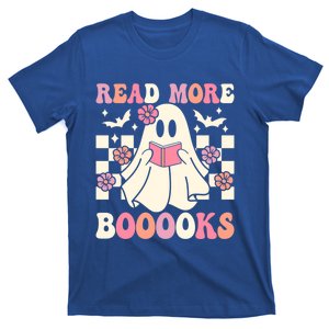 Groovy Read More Books Cute Ghost Boo Funny Halloween Gift T-Shirt