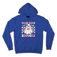 Groovy Read More Books Cute Ghost Boo Funny Halloween Gift Tall Hoodie