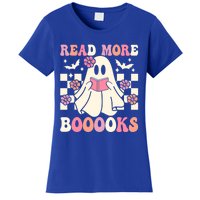 Groovy Read More Books Cute Ghost Boo Funny Halloween Gift Women's T-Shirt