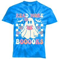 Groovy Read More Books Cute Ghost Boo Funny Halloween Gift Kids Tie-Dye T-Shirt