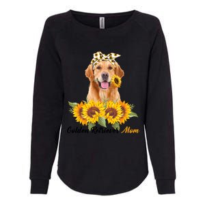 Golden Retriever Mom Sunflower Summer Dog Mom Mama Gift Womens California Wash Sweatshirt