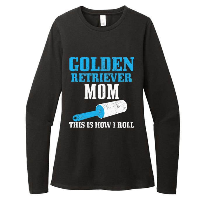 Golden Retriever Mom Dog Hair Funny Golden Retriever Mama Womens CVC Long Sleeve Shirt