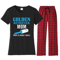 Golden Retriever Mom Dog Hair Funny Golden Retriever Mama Women's Flannel Pajama Set