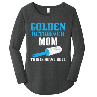 Golden Retriever Mom Dog Hair Funny Golden Retriever Mama Women's Perfect Tri Tunic Long Sleeve Shirt