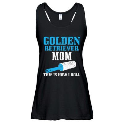 Golden Retriever Mom Dog Hair Funny Golden Retriever Mama Ladies Essential Flowy Tank